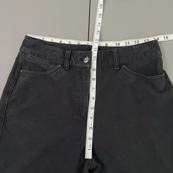 Lululemon City Sleek 5 Pocket Pant Wide-Leg High-Rise Light Women's 28 Black - Picture 11 of 15
